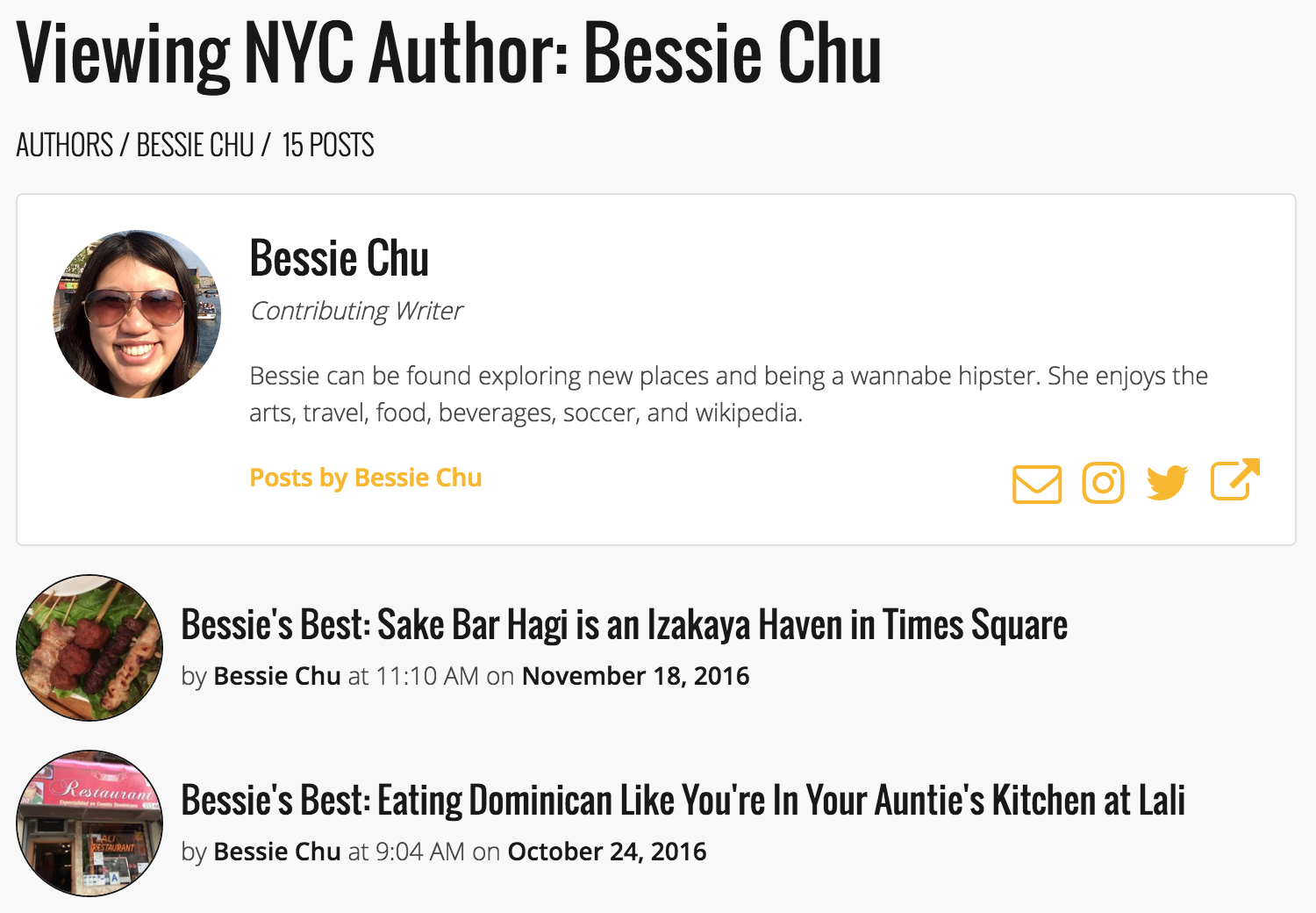 Viewing NYC Food Reviews